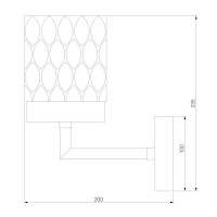  - Бра Eurosvet Calle 60127/1 хром