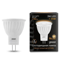  - Лампа светодиодная Gauss GU4 3W 2700K матовая 132517103
