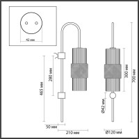  - Бра Odeon Light Pimpa 5020/1W