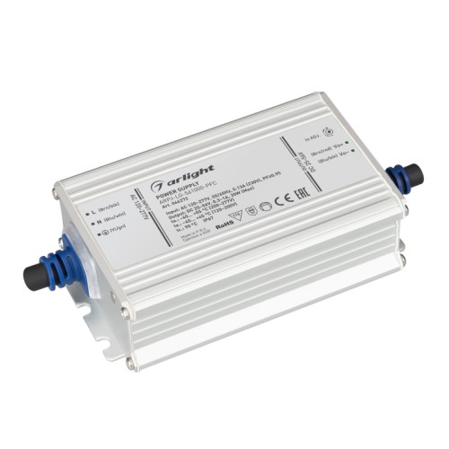 Блок питания ARPJ-LG-561000-PFC (30W, 25-56V, 0.3-1.0A) (Arlight, IP67 Металл, 5 лет) 