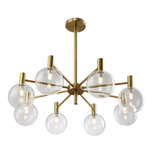 Подвесная люстра Crystal Lux Andres SP8 Bronze/Transparente 