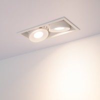  - Светильник CL-SIMPLE-S148x80-2x9W Warm3000 (WH, 45 deg) (Arlight, IP20 Металл, 3 года)