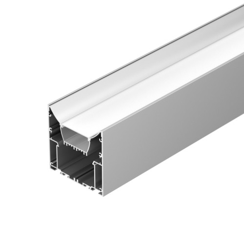 Профиль ARH-POWER-W88-COMFORT-2000 ANOD (Arlight, Алюминий) Алюминиевый анодированный профиль для светодиодных лент и линеек. Габаритные размеры (L×W×H): 2000x88x88 мм. Состоит из профиля и основания для ленты. Для их соединения необходим Фиксатор основания арт. 036431 (приобретается отдельно, 4 шт. на 2 м. профиля). Ширина площадки для ленты 35,6 мм. Отсек для БП 48х38 мм. Экраны, заглушки и другие аксессуары приобретаются отдельно. Цена за 1 метр.