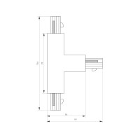  - Коннектор тройной LGD-4TR-CON-EXT-R1-BK (C) (Arlight, IP20 Пластик, 3 года)