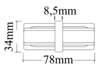  - Коннектор прямой Crystal Lux CLT 0.211 06 BL
