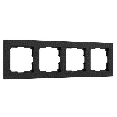 Рамка Werkel Hammer на 4 поста черный W0042408 4690389163494 