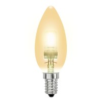  - Лампа галогенная Uniel E14 28W золото HCL-28/CL/E14 candle gold 04118