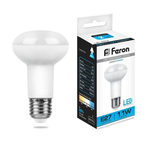 Лампа светодиодная Feron E27 11W 6400K Груша Матовая LB-463 25512 