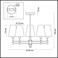  - Подвесная люстра Lumion Doris 4436/5C