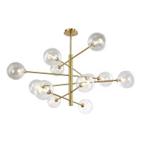  - Подвесная люстра Crystal Lux Marzo SP12 Bronze/Transparente