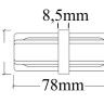 Коннектор прямой Crystal Lux CLT 0.211 06 WH - Коннектор прямой Crystal Lux CLT 0.211 06 WH