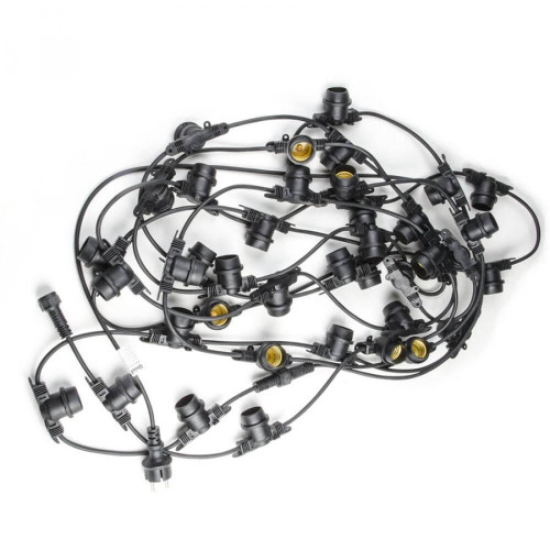 Уличная гирлянда Uniel 230V черный UDL-K121 10/E27/5M 5C IP65 Black Belt-Light UL-00007150 