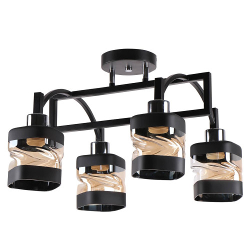 Потолочная люстра IMEX MD.51503-4-S BK+CH 