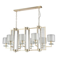  - Подвесная люстра Crystal Lux Nicolas SP8 L1000 Gold/White
