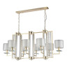 Подвесная люстра Crystal Lux Nicolas SP8 L1000 Gold/White - Подвесная люстра Crystal Lux Nicolas SP8 L1000 Gold/White