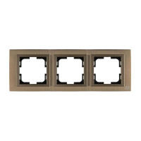  - Рамка 3-постовая Mono Electric Style Aluminium бронза 107-810000-162